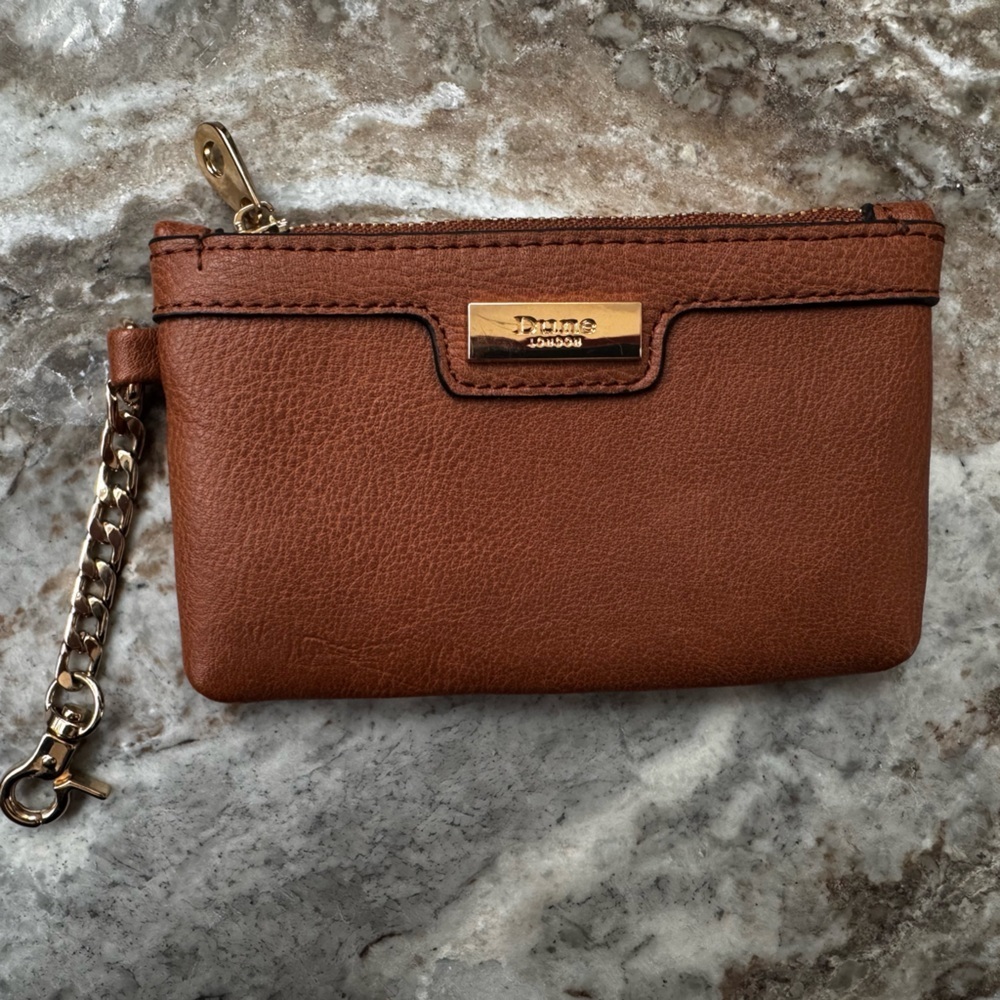NWOT Dune London Brown Leather Wallet